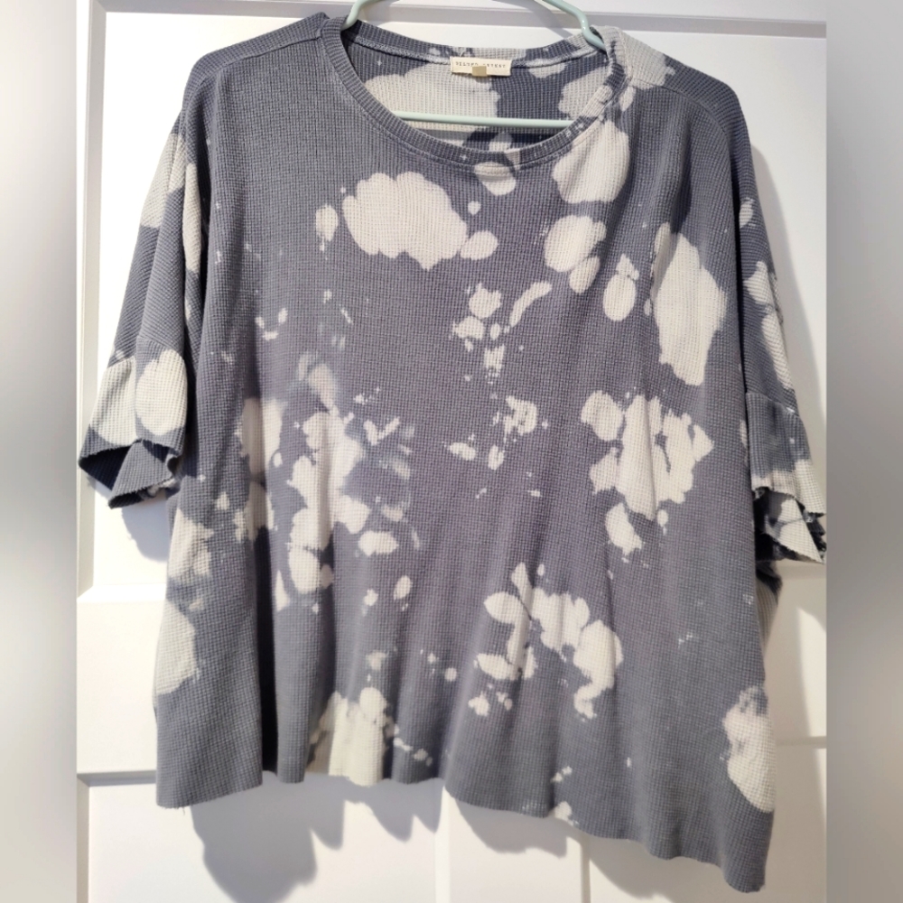 Gilded Intent Bleach Washed Boxy Tee Size Large NWOT